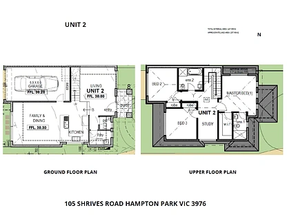 2/105 Shrives Road, Hampton Park, South East Melbourne, 3 Bedrooms, 2 Bathrooms, Townhouse