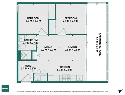 204/72 Gadd Street, Northcote, North Melbourne, 2 غرف, 1 حمامات, Apartment