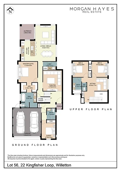 户型图 -  Kingfisher Loop, Willetton, WA 6155