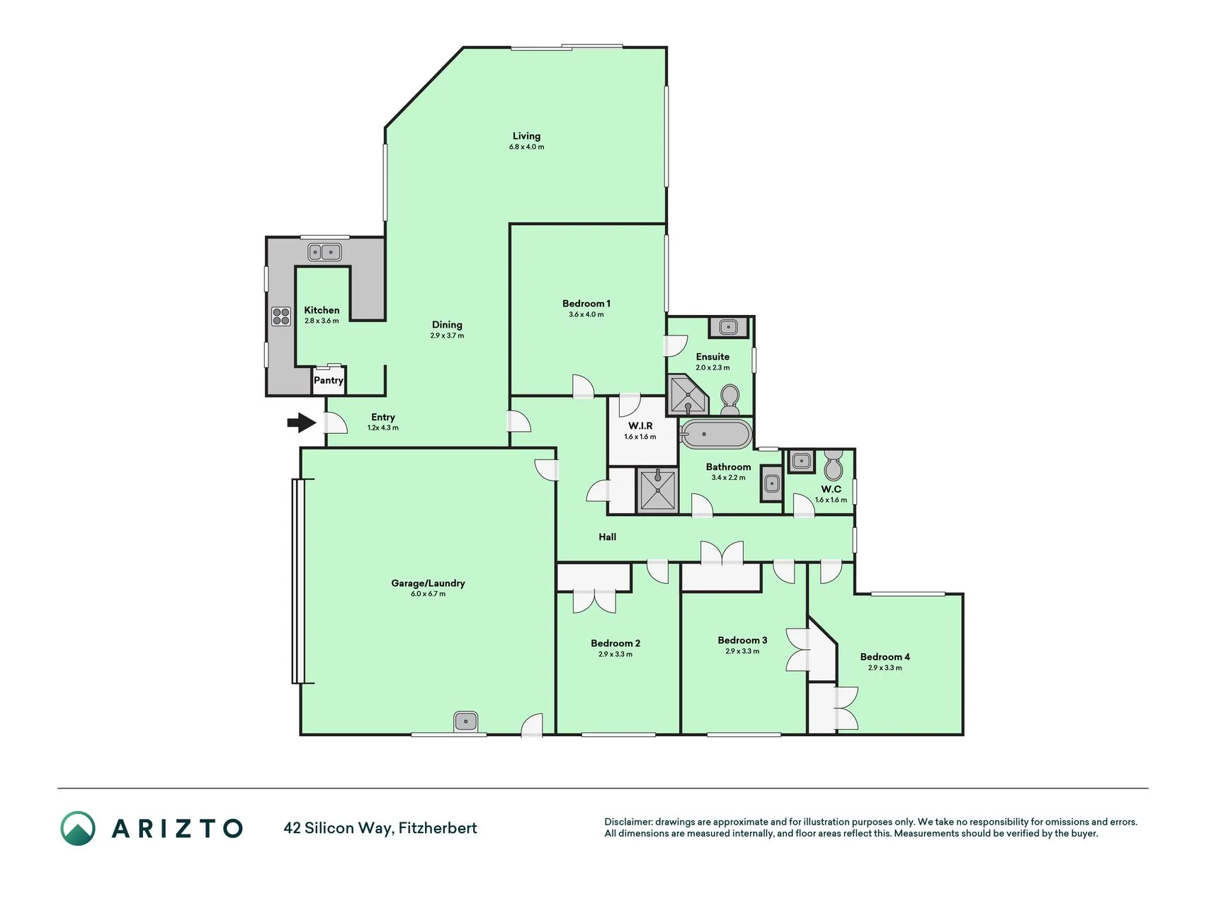 42 Silicon Way, Fitzherbert, Palmerston North City, 4房, 2浴, House