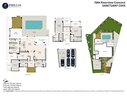 7004 Riverview Crescent, Hope Island, QLD 4212, 4 Kuwarto, 5 Banyo, House