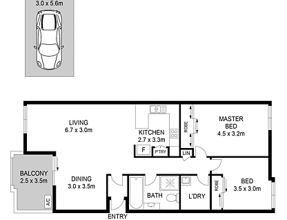 32/14-18 Fourth Avenue, Blacktown, Western Suburbs, 2房, 1浴, Unit