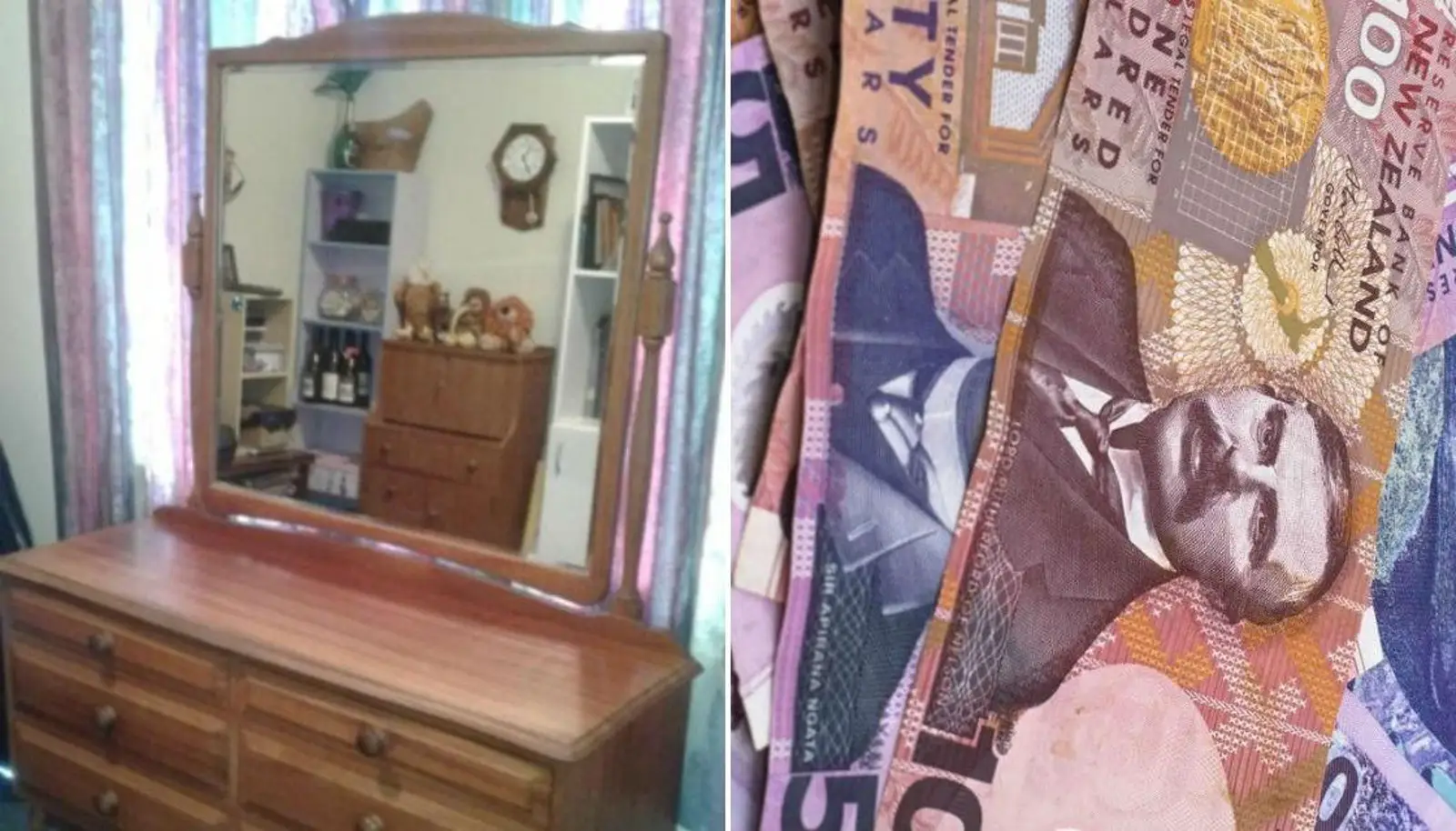 Trade Me旧家具中惊藏$5000现金！买家下一秒的举动让人想不到……