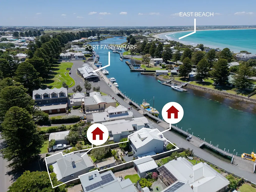 Port Fairy 5غرفة نوم Exclusive Moyne River Waterfront Residence with Separate Cottage