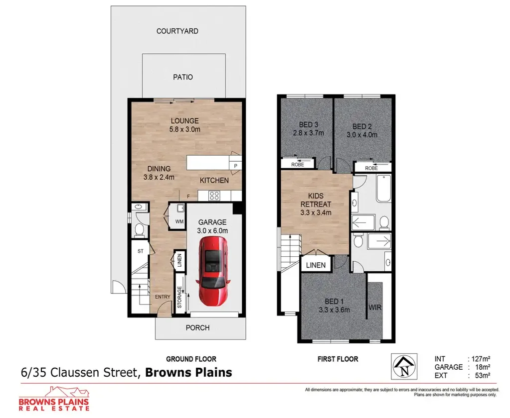 Browns Plains 3 Slaapkamer Investors Take Note - Only 12 Months Old - Check Out The Floor Plan