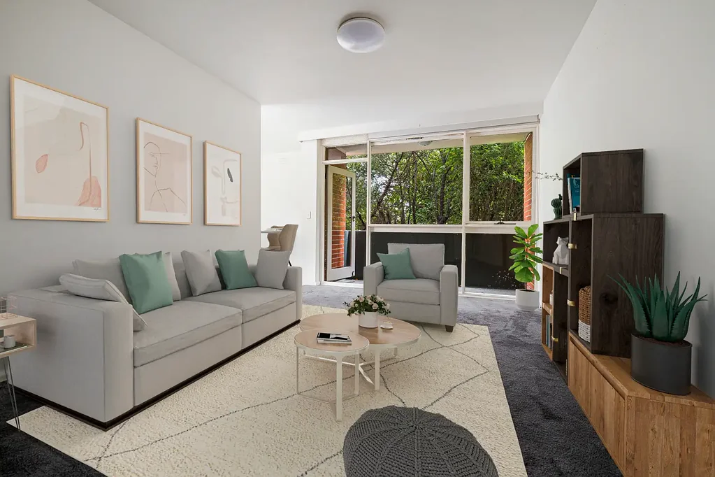 Refurbished ground floor unit in boutique block