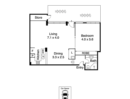G02/2 Pier Street, Port Melbourne, Melbourne CBD, 1 Kuwarto, 1 Banyo, Apartment