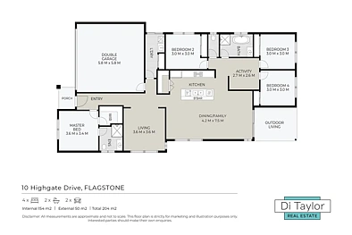 Plano ng Bahay - 10 Highgate Drive, Flagstone, QLD 4280
