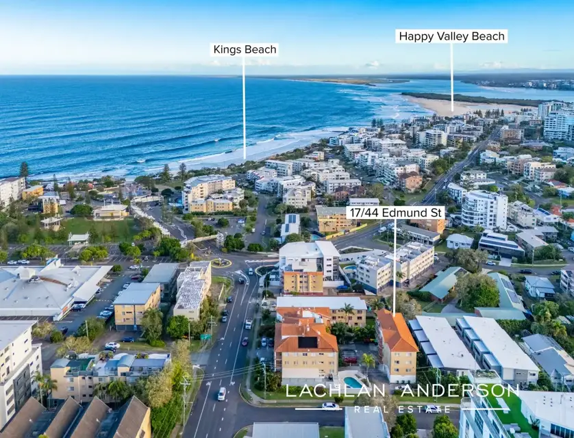 17/44 Edmund Street, Kings Beach, Sunshine Coast, 2 Schlafzimmer, 1 Badezimmer, Unit