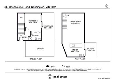 383 Racecourse Road, Kensington, VIC 3031, 1 Bedrooms, 1 Bathrooms, House