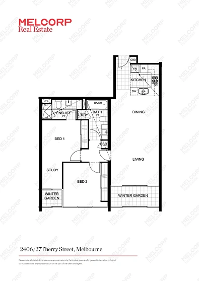 2406/27 Therry Street, Melbourne, VIC 3000, 2 rūma, 2 rūma horoi, Apartment