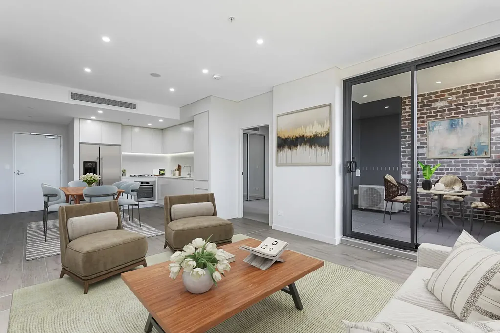 Stylish two-bedroom apartment with expansive balcony