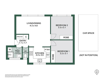 3/24 Bennett Street, Richmond, Inner East Melbourne, 2 habitaciones, 1 baños, Apartment