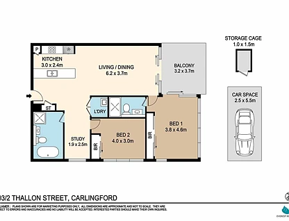 Level 15/403/2 Thallon Street, Carlingford, Parramatta (Northwest suburbs), 2 રૂમ, 2 બાથરૂમ, Apartment