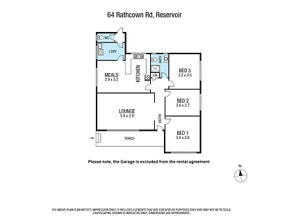 64 Rathcown Road, Reservoir, North Melbourne, 3房, 1浴, House