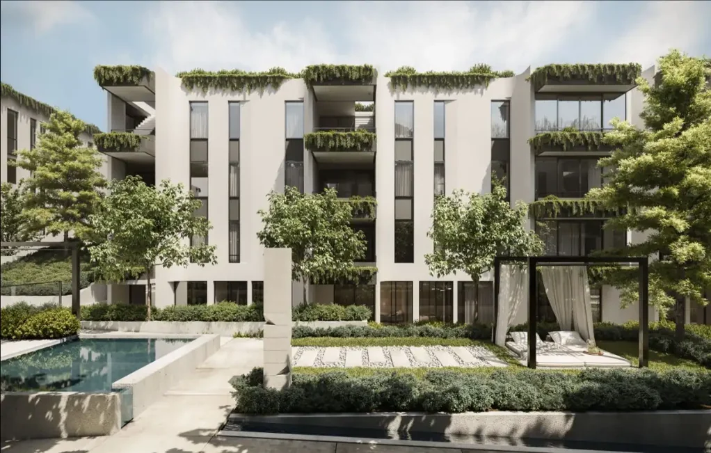 Rouse Hill 3房 Rouse Hill中心地 1公里繁华城 Metro双站近 公园环绕享 绿色开放空间 高级装修流 Rothelowman设计 获奖建筑美 Turf景观花园 私人庭院配 度假村泳池 BBQ休闲区 Babylon, Rouse Hill – Studio to 3-Bedroom Apartments Available Now