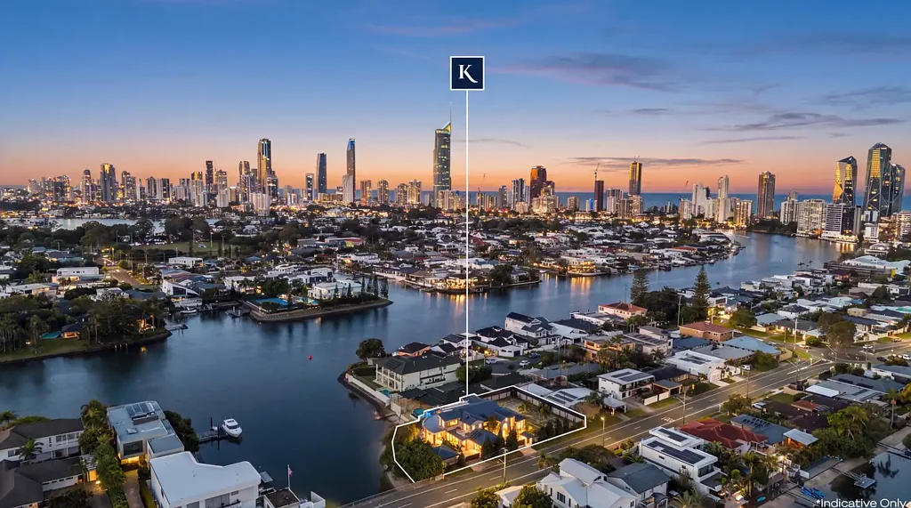 Broadbeach Waters 4房  Discover Riverlodge: North-West to Wide Water on a Substantial Double Holding