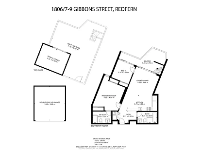 1806/7-9 Gibbons Street, Redfern, Sydney CBD, 3 कमरे, 2 बाथरूम, Apartment