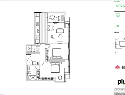 2103/10 Commerce Street, Auckland Central, Auckland City, 2 ਕਮਰੇ, 2 ਬਾਥਰੂਮ, Apartment
