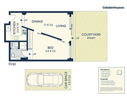 P114/22 Colgate Avenue, Balmain, Inner West, 1 침실, 1 욕실, Apartment