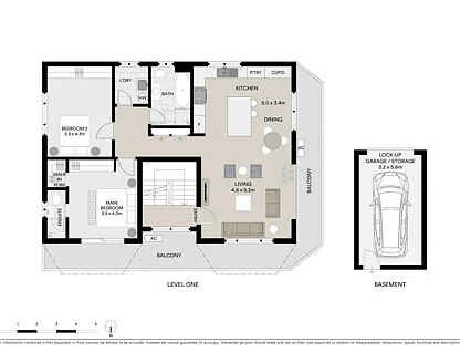 2/51-53 Middle Street, Kingsford, Eastern Suburbs, 2 ห้องนอน, 2 ห้องน้ำ, Apartment