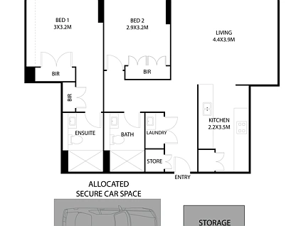 206/11 Clifton Street, Blacktown, Western Suburbs, 2房, 2浴, Apartment