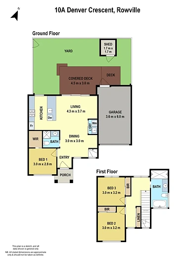 10A, B, C Denver Crescent, Rowville, VIC 3178, 3 Bedrooms, 2 Bathrooms, Townhouse