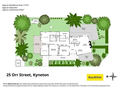 户型图 - 25 Orr Street, Kyneton, VIC 3444