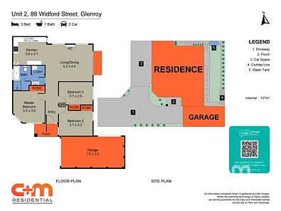 फ्लोर प्लान - 2/88 Widford Street, Glenroy, VIC 3046