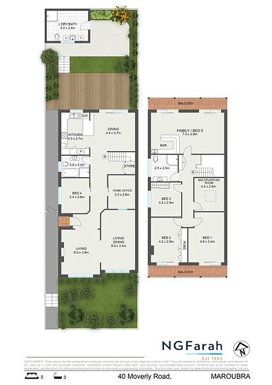 40 Moverly Road, Maroubra, NSW 2035, 5 Bedrooms, 3 Bathrooms, House