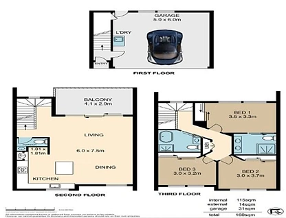 2/38 Le Geyt Street, Windsor, Brisbane - Northern Region , 3房, 2浴, Townhouse