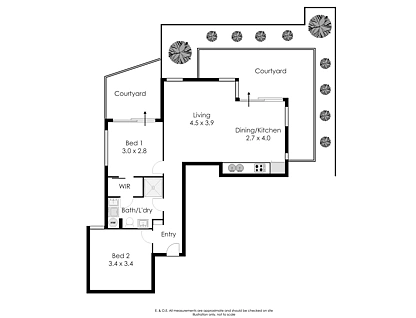 4/1331 Hay Street, West Perth, Perth CBD, 2 habitaciones, 1 baños, Apartment