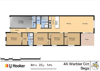 4A Warbler Circuit, Bega, NSW 2550, 4 slaapkamers, 2 badkamers, Apartment