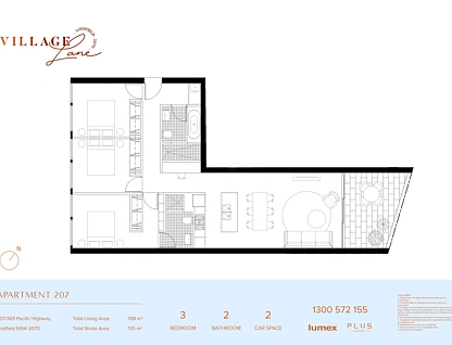 207/305 Pacific Highway, Lindfield, Upper North Shore, 0部屋, 0バスルーム, Apartment