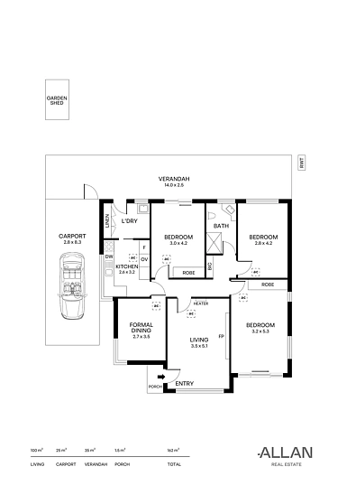 69 Yacca Road, Seacliff, SA 5049, 3 slaapkamers, 1 badkamers, House