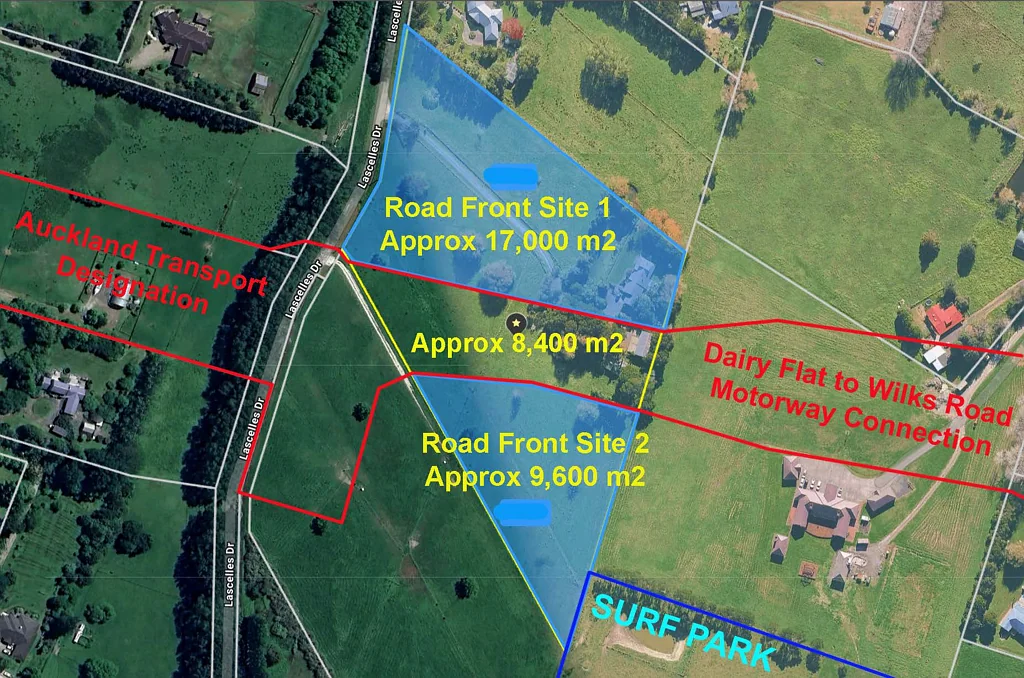 Dairy Flat Future Main Arterial Road Land Investment