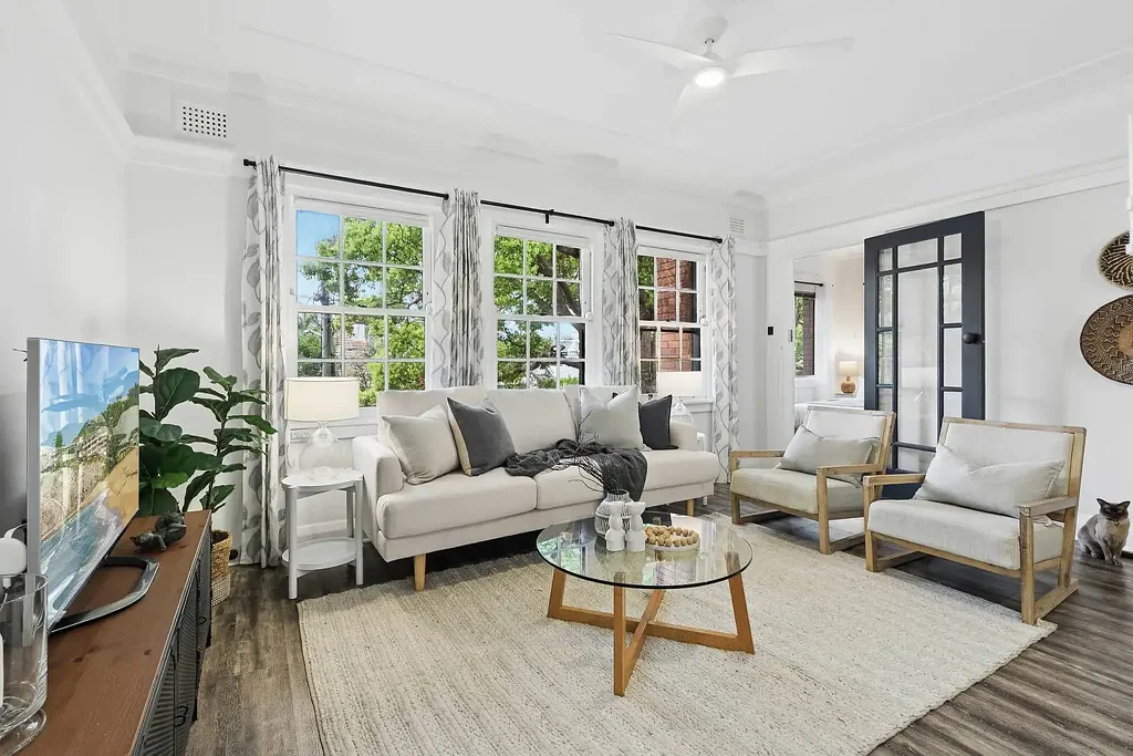 Mosman 3Phòng ngủ Whisper Quiet North Facing Apartment Reveals Thoughtful Renovation In Boutique Art Deco Block