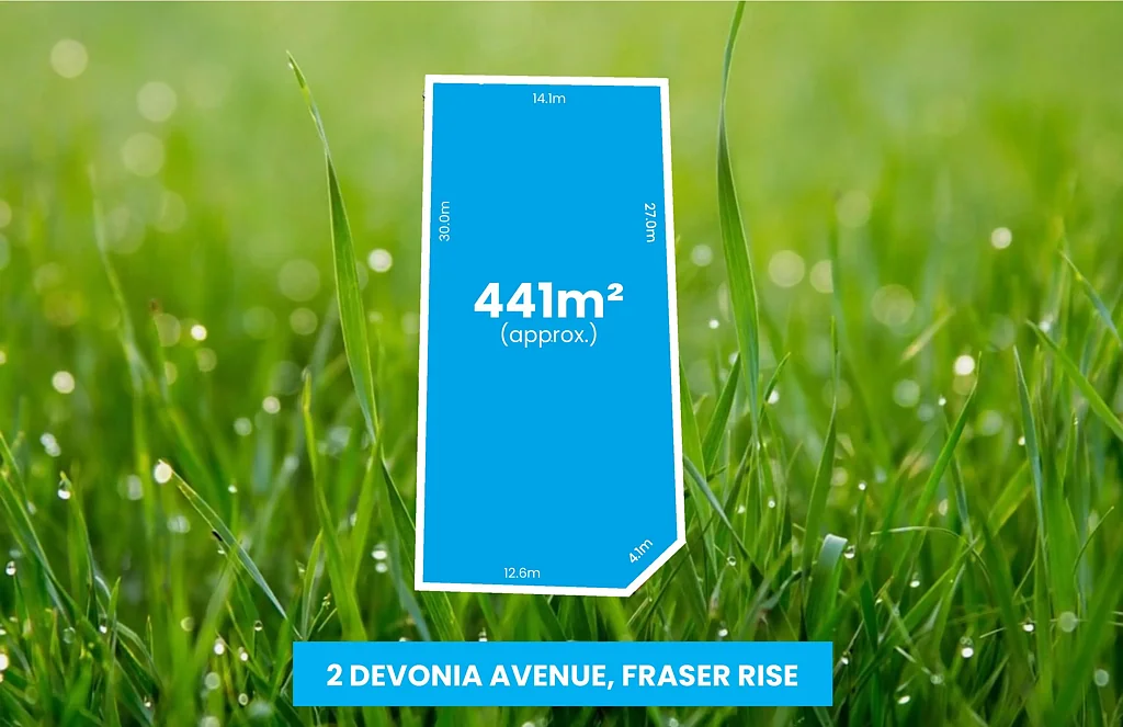 Fraser Rise 优选拐角地块 441㎡广阔空间 12.65m临街宽度 30m深度 潜力无限 TITILING DECEMBER 2024