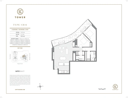 2109/1 Almeida Crescent, South Yarra, Inner East Melbourne, 2 Kuwarto, 2 Banyo, Apartment