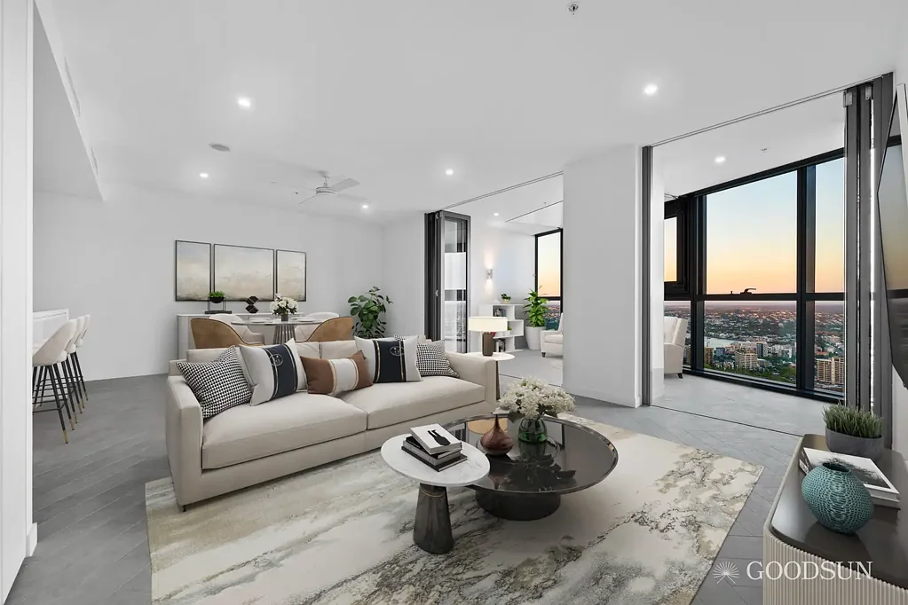 Brisbane City 2ห้องนอน Luxury living with one of the best floorplans, rare 2 carparks and sunrise views