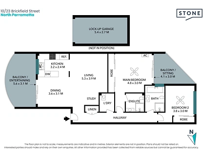 10/23 Brickfield Street, North Parramatta, Parramatta (Northwest suburbs), 2 Kuwarto, 2 Banyo, Apartment