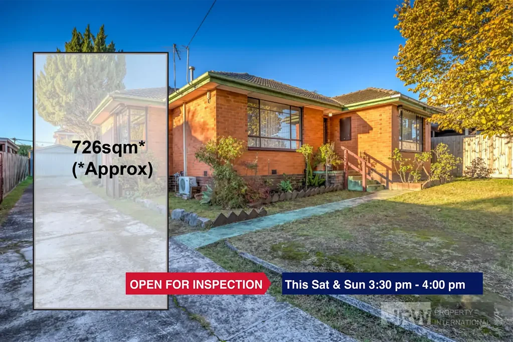 Wantirna South 3房 热门区域宽地726sqm 无地役权 学区房近公园 商圈便利 Sale by SET DATE Wednesday 15th July at 6pm (unless sold prior)