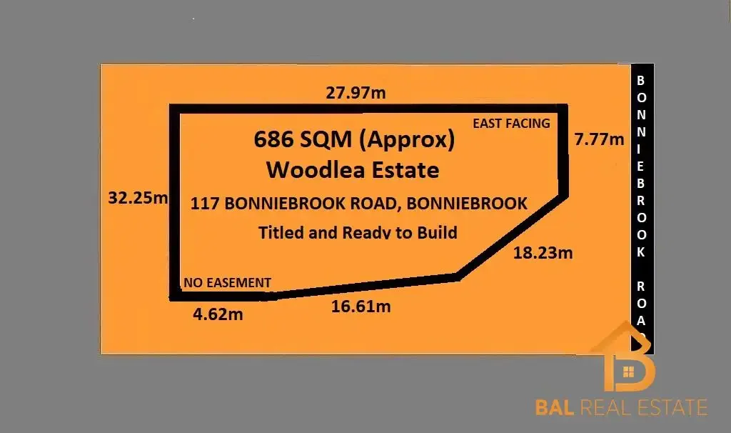 Bonnie Brook Titled 686sqm East-Facing Block in the Prestigious Woodlea Estate!!!!
