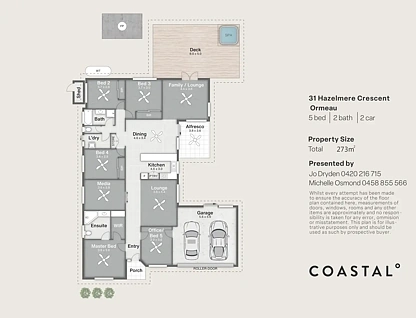 31 Hazelmere Crescent, Ormeau, QLD 4208, 5 침실, 2 욕실, House