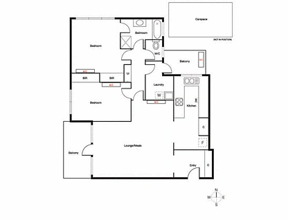 7/363 Balaclava Road, Caulfield North, Inner East Melbourne, 2 ห้องนอน, 1 ห้องน้ำ, Apartment