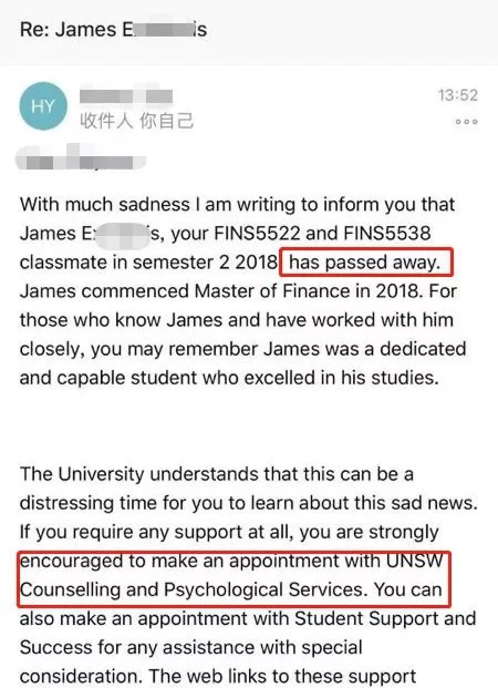 澳洲UNSW学霸突然离世，在澳留学生孤独压抑自杀风险指数高，数名中国留学生不堪重负走上极端路...