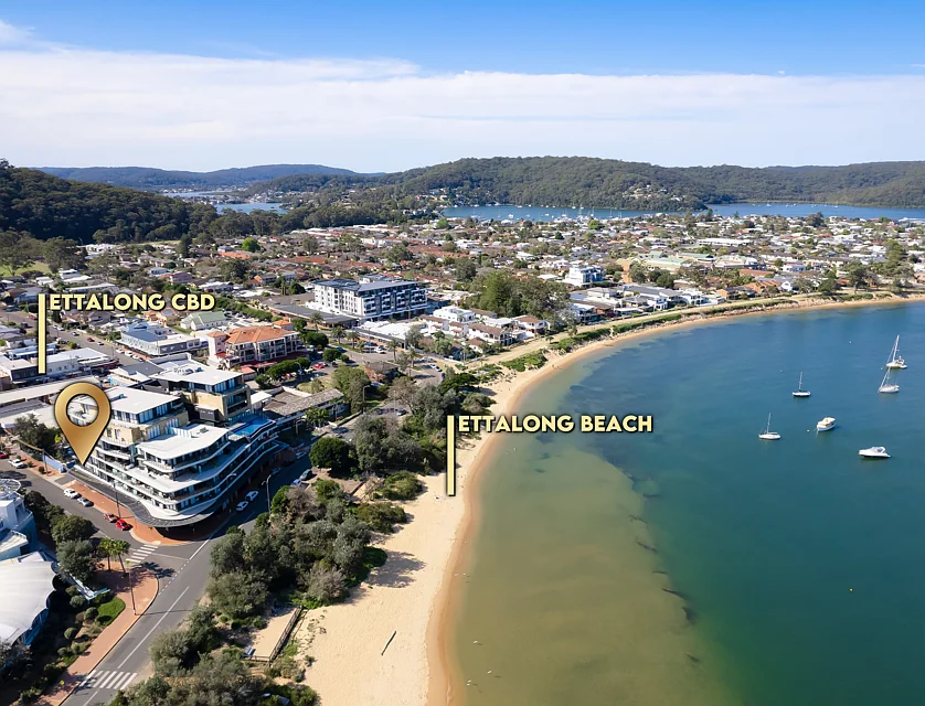 101/47 - 49 The Esplanade, Ettalong Beach, Central Coast, 3部屋, 2バスルーム, Apartment