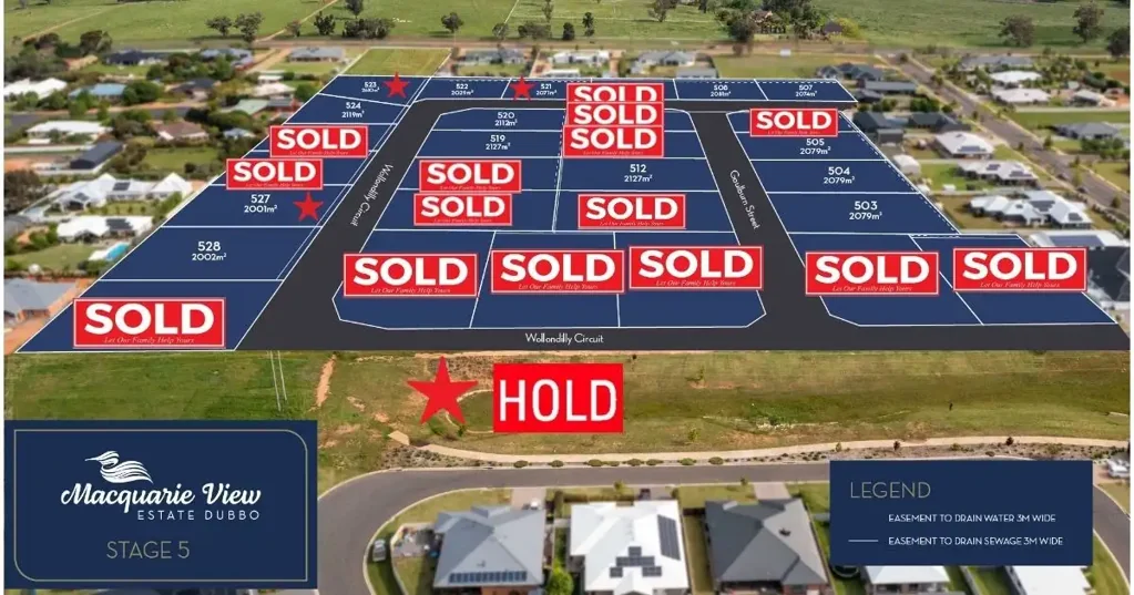 Dubbo Be Quick to Secure A Lot In The Final Stage of Macquarie View Estate - 
Stage 5 - Now Registered & Ready to Build On!