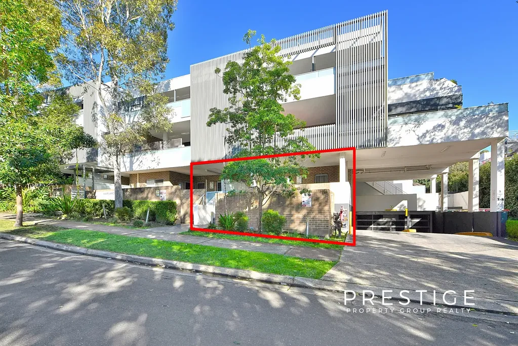 Peakhurst 1房 现代北向公寓 宽敞露台 开放式起居 安全建筑 便捷交通 紧邻公园 储物充足 Ground Floor Living with an Expansive Entertainer's Terrace