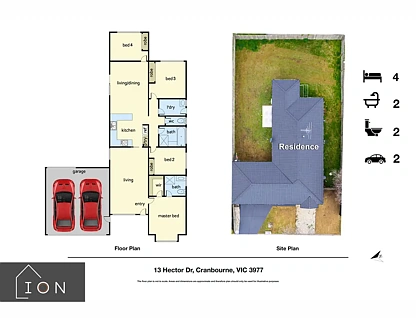 13 Hector Drive, Cranbourne, VIC 3977, 4 ਕਮਰੇ, 2 ਬਾਥਰੂਮ, House